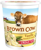 Brown Cow Vanilla Smooth & Creamy Cream Top Yogurt 32 oz. Tub
