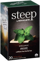 Steep by Bigelow® Organic Mint Caffeine Free Herbal Tea 20 ct. Bags