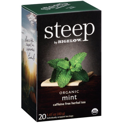 Steep by Bigelow® Organic Mint Caffeine Free Herbal Tea 20 ct. Bags
