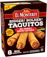 El Monterey™ Beef, Cheddar & Monterey Jack Cheese Taquitos 8 ct Box