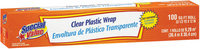 Special Value Clear Roll Plastic Wrap 100 Sf Box