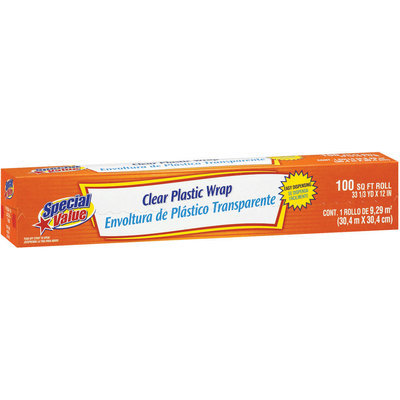 Special Value Clear Roll Plastic Wrap 100 Sf Box
