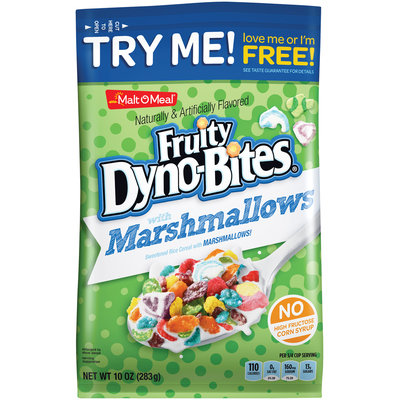 Malt-O-Meal® Fruity Dyno-Bites® with Sweetened Rice with Marshmallows Cereal 10 oz. Bag