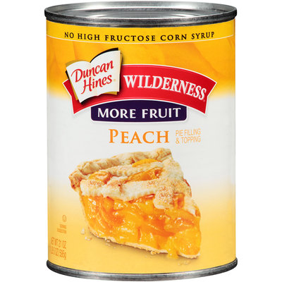 Duncan Hines® Wilderness® More Fruit Peach Pie Filling & Topping 21 oz. Can