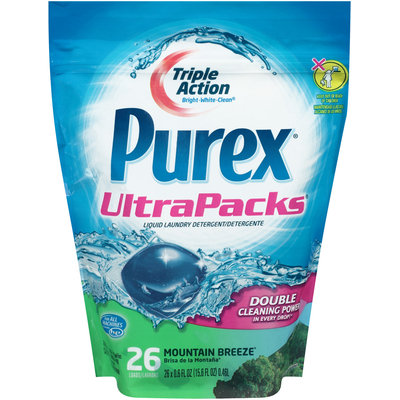Purex® UltraPacks® Mountain Breeze® Liquid Laundry Detergent Stand Up Bag 15.6 fl. oz.