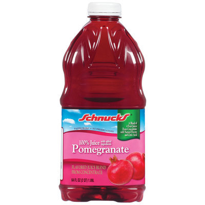 Schnucks 100% Pomegranate Juice 64 Oz Plastic Bottle