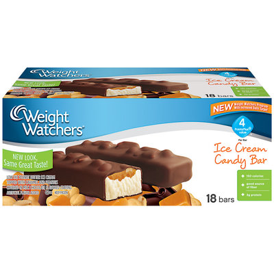 Weight Watchers Candy Bar Club 2 Fl Oz Ice Cream Bar 18 Ct Box
