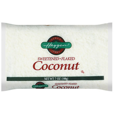 Haggen Sweetened Flaked Coconut 7 Oz Bag