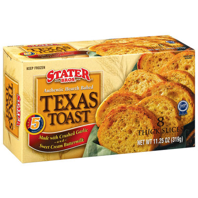 Stater Bros. Authenic Hearth Baked 8 Ct Texas Toast 11.25 Oz Box