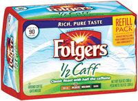 Folgers 1/2 Caff Medium Refill Pack Ground Coffee 10.8 Oz Brick