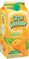 Citrus Sunshine® Premium Orange Juice from Concentrate with Pulp 59 fl. oz. Carton