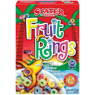 Stater Bros. Sweetened Multi-Grain Cereal Fruit Rings 15 Oz Box