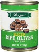 Haggen® Sliced Ripe California Olives 3.8 oz. Can