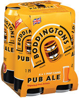 BODDINGTONS 16 oz Single & Beer 4 PK CANS