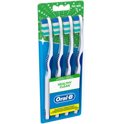 Healthy Clean Oral-B Healthy Clean Toothbrush, 4 ct. 40 Soft