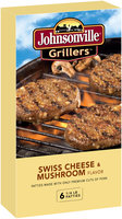 Johnsonville Grillers Mushroom & Swiss Brat Patties 24oz 6ct box (102033)