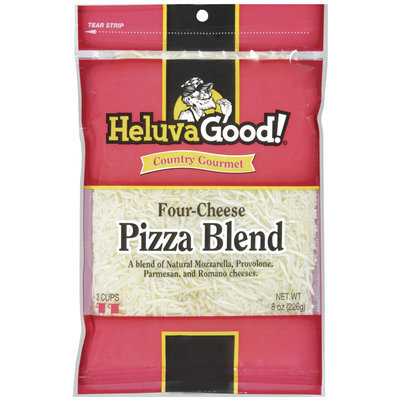 HELUVA GOOD Four-Cheese Pizza Blend Country Gourmet Cheese 8 OZ PEG