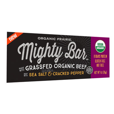 Organic Prairie® Mighty Bar™ Beef with Sea Salt & Cracked Pepper 1 oz. Peg