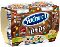 YoCrunch® Banana Lowfat Yogurt with M&M's® 4-4 oz. Cups