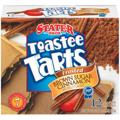 Stater Bros. Frosted Brown Sugar Cinnamon 12 Ct Toastee Tarts 22 Oz Box
