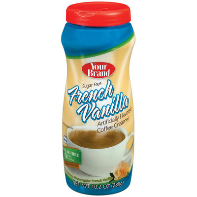 Your Brand French Vanilla Sugar Free Coffee Creamer 10.2 Oz Plastic Jar