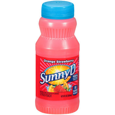 SunnyD® Orange Strawberry Citrus Punch 6.75 fl. oz. Plastic Bottle