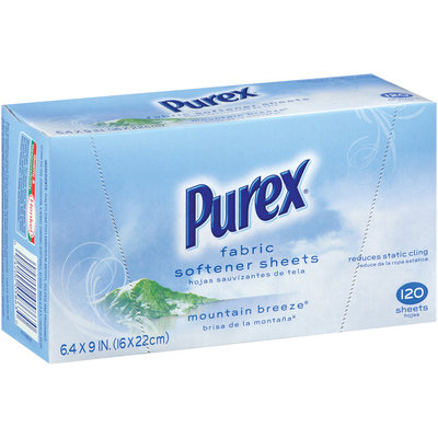 Purex Fabric Softeners Mountain Breeze Sheets Fabric Softener 120 Ct Box