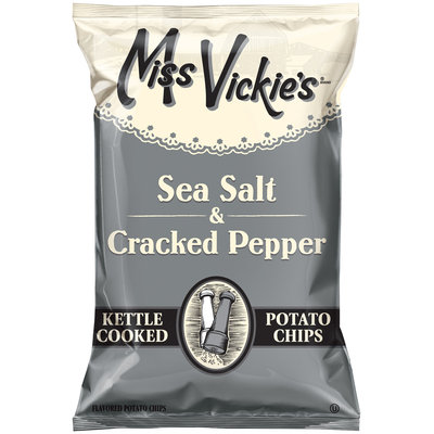 Miss Vickie's® Sea Salt & Cracked Pepper Kettle Cooked Potato Chips