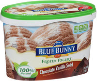 Blue Bunny Frozen Yogurt Chocolate Vanilla Swirl