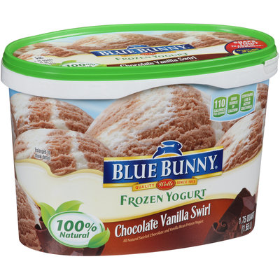 Blue Bunny Frozen Yogurt Chocolate Vanilla Swirl