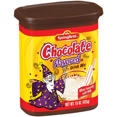 Springfield Chocolate Flavored Instant Drink Mix 15 Oz Canister