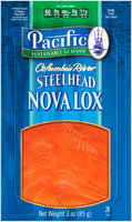 Pacific Sustainable Seafood™ Columbia River Steelhead Nova Lox 3 oz. Pouch