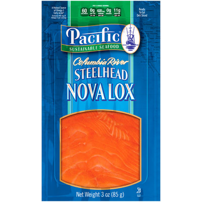 Pacific Sustainable Seafood™ Columbia River Steelhead Nova Lox 3 oz. Pouch