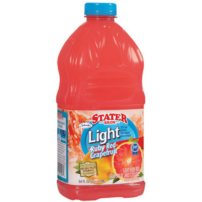 Stater Bros. Light Ruby Red Grapefruit Juice Cocktail 2 Qt Plastic Bottle