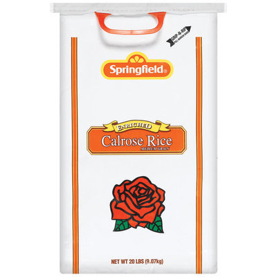 Springfield Calrose Enriched Medium Grain Rice 20 Lb Bag
