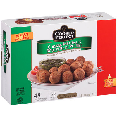 Cooked Perfect® Chicken Meatballs 48 ct. Box