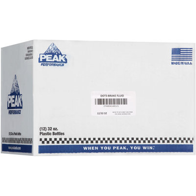 Peak® DOT 3 Synthetic Brake Fluid 12-32 fl. oz. Bottles