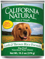 California Natural® Lamb & Brown Rice Formula Wet Dog Food 13.2 oz. Can