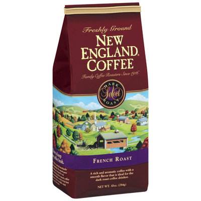 New England Coffee Freshly Ground 100% Arabica Coffee French Roast 10 Oz Bag
