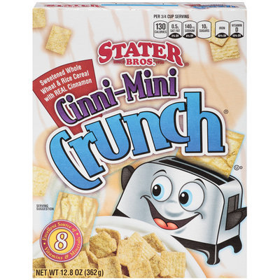 Stater Bros. Cinni-Mini Crunch Cereal 12.8 Oz Box