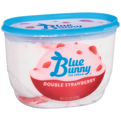 Blue Bunny Ice Cream Double Strawberry