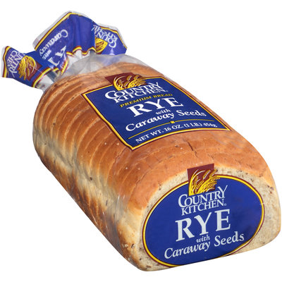 Country Kitchen® Rye Bread with Caraway Seeds 16 oz. Bag