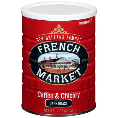 French Market® Dark Roast Ground Coffee & Chicory 12 oz. Canister
