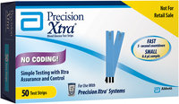 Precision Xtra® Blood Glucose Test Strips 50 ct. Box Not for Retail Sale