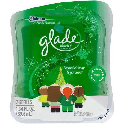 Glade® PlugIns® Sparkling Spruce Scented Oil Refills 2 ct Pack