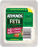 Athenos Feta Chunk W/Basil & Tomato Cheese 227 G Tray