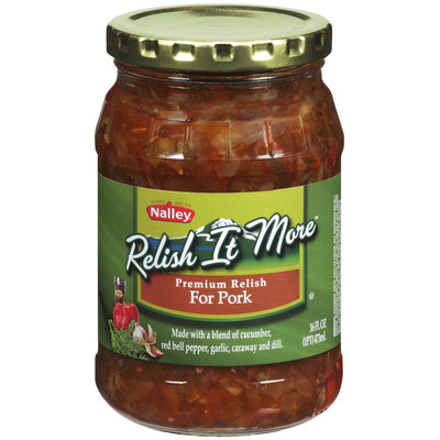 NALLEY Relish It More For Pork Relish 16 FL OZ JAR