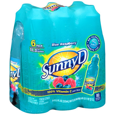 SunnyD® Blue Raspberry Citrus Punch 6-11.3 fl. oz. Bottles