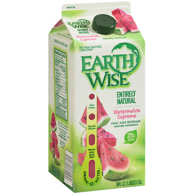 Earth Wise™ Watermelon Supreme Fruit Juice Beverage 59 fl. oz. Carton
