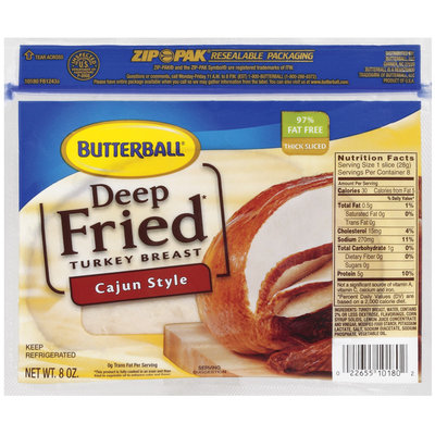 Butterball Deep Fried Cajun Style Turkey Breast 8 Oz Zip Pak
